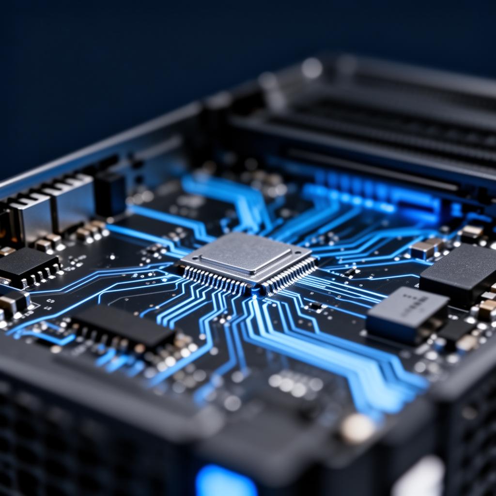 Server hardware close-up